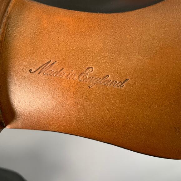 PAUL STUART x GRENSON Size 6.5 Black Leather Bow Loafers - Picture 9 of 9